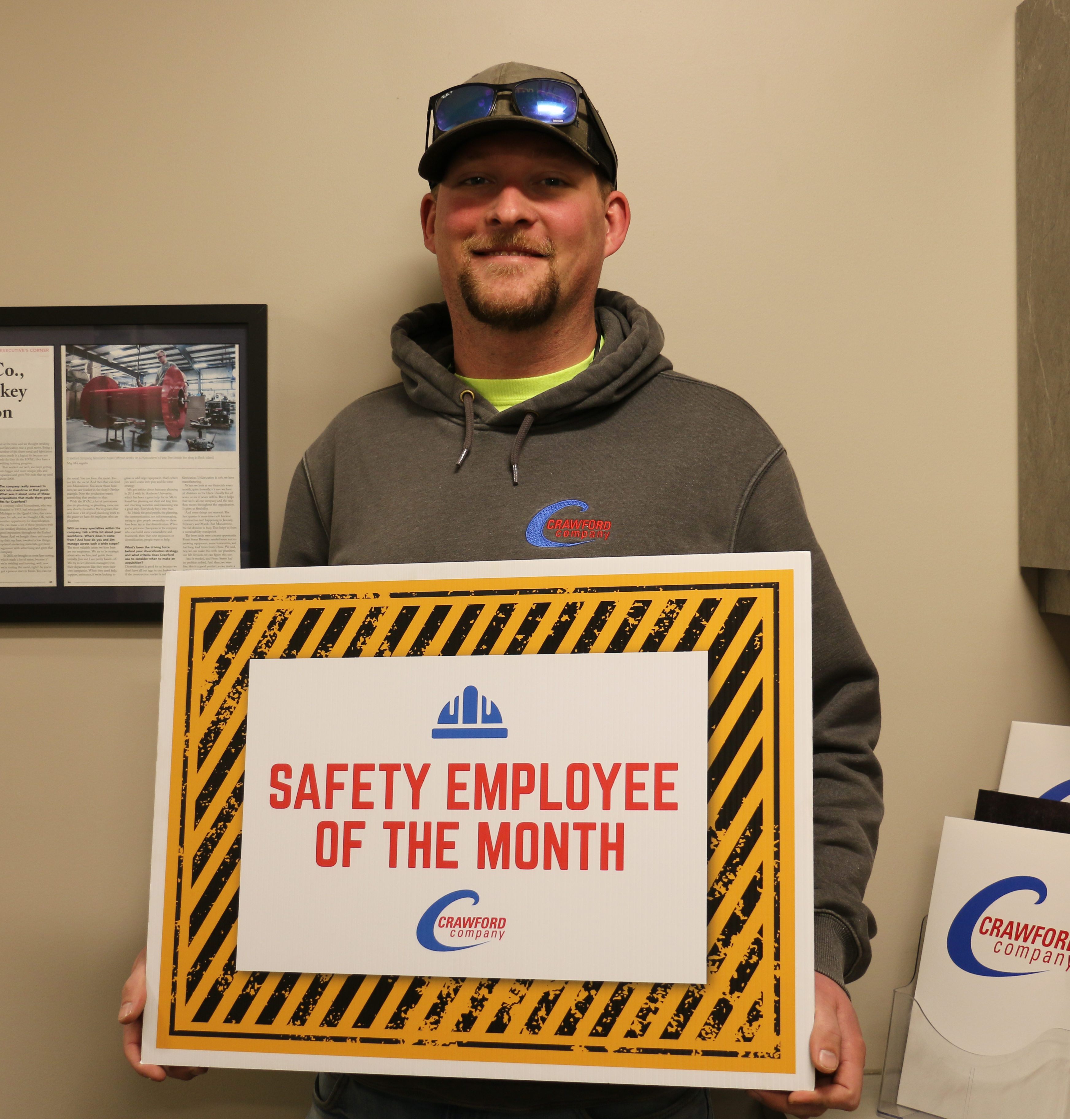 Nick ash february safety award recipient